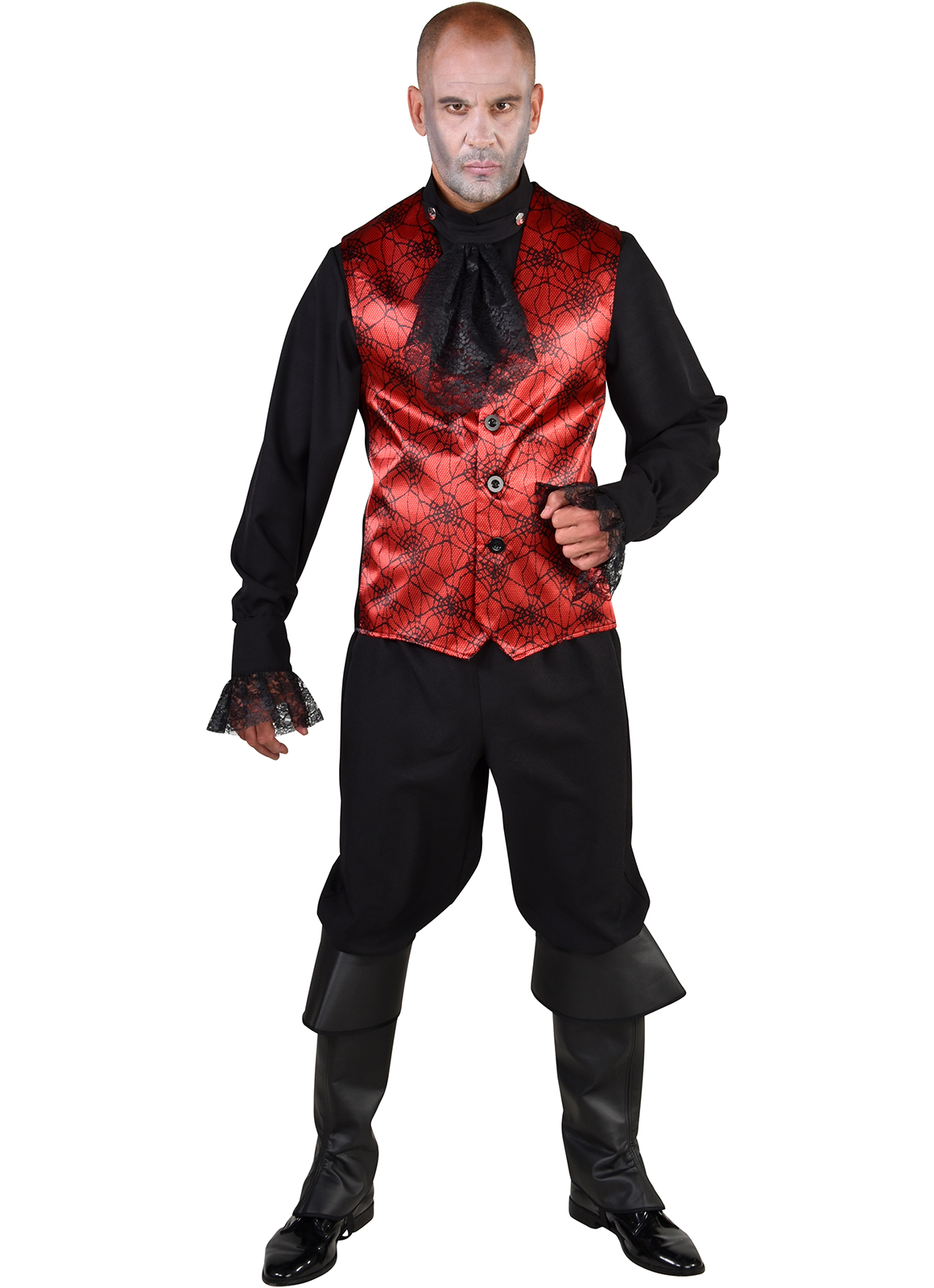 verhuur - carnaval - Halloween - Vest spin rood